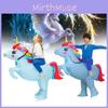 Blue Unicorn Inflatable Costumes Adults Child Christmas Halloween Dress Gift Up