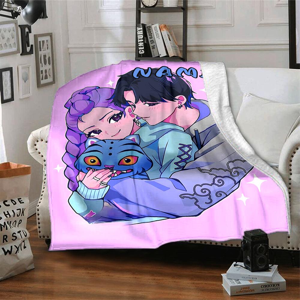 Custom 1pc Fantasy Sisters Pink Blanket, Soft And Comfortable Blanket, Casual Warm, Camping Travel Blanket, Birthday Gift Q912136