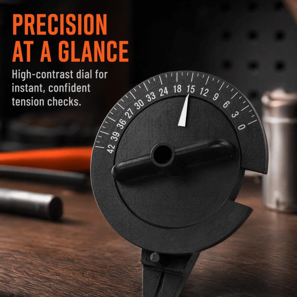 ABS Racket String Meter Black String Tension Gauge Badminton Tension Tester String Maintenance