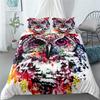 Painting Animals 3d Duvet Cover Set Single Twin Double Queen King Cal King Size Bed Linen Set