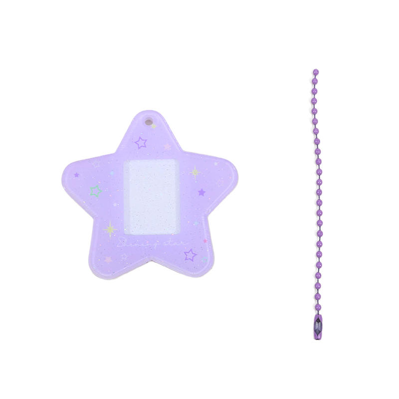 Модный жесткий держатель для карт, простая пятиконечная звезда, студенческий однодюймовый удостоверение личности, декоративный брелок с подвеской