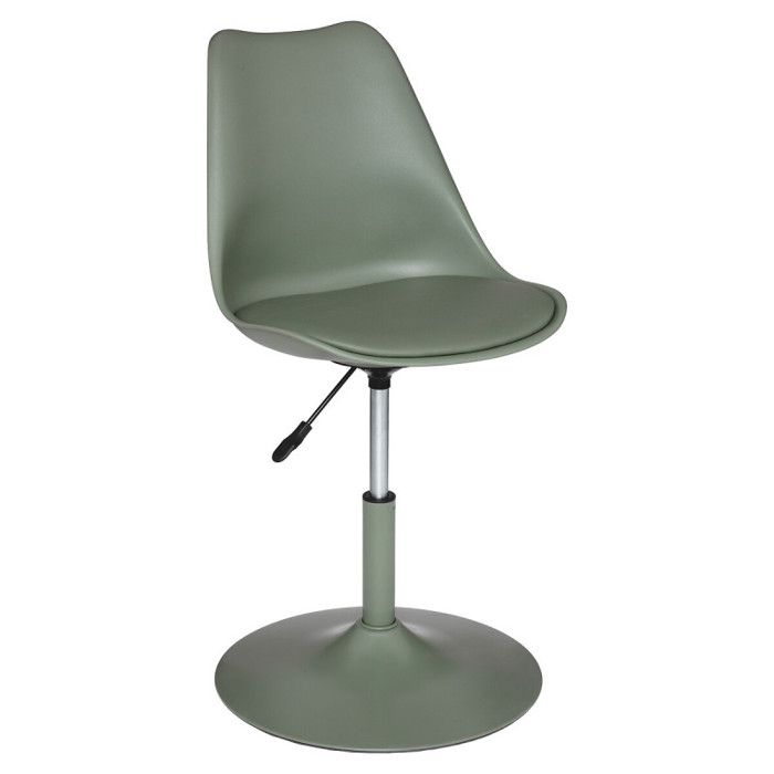 Lot de 2 chaises déco hauteur ajustable style scandinave "Aiko" Atmosphera - 45x45x103 - Kaki