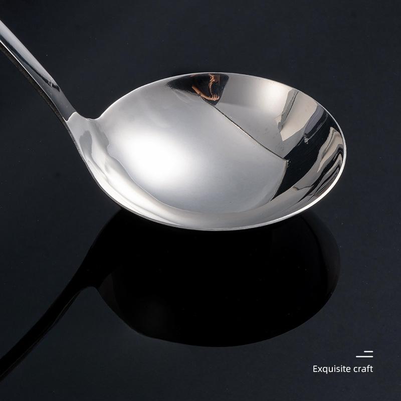 HANYANG Stainless Steel Stir-fry Spatula Kitchen Supplies Kitchen Utensils Spatula Fondue Pot Large Leaky Spoon Home Thickening Large Soup Spoon