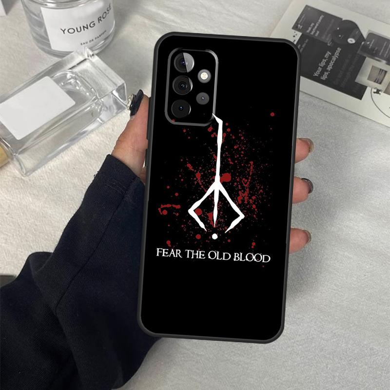 Чехол-обложка Bloodborne Runes для Samsung Galaxy A54 A34 A24 A14 A53 A52 A13 A23 A33 A12 A22 A32 A42 A71 A51