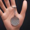 Flower of Life Stainless Steel Long Necklace for Women Men Gold Color Mandala Metatron Necklaces Jewelry collares para mujer