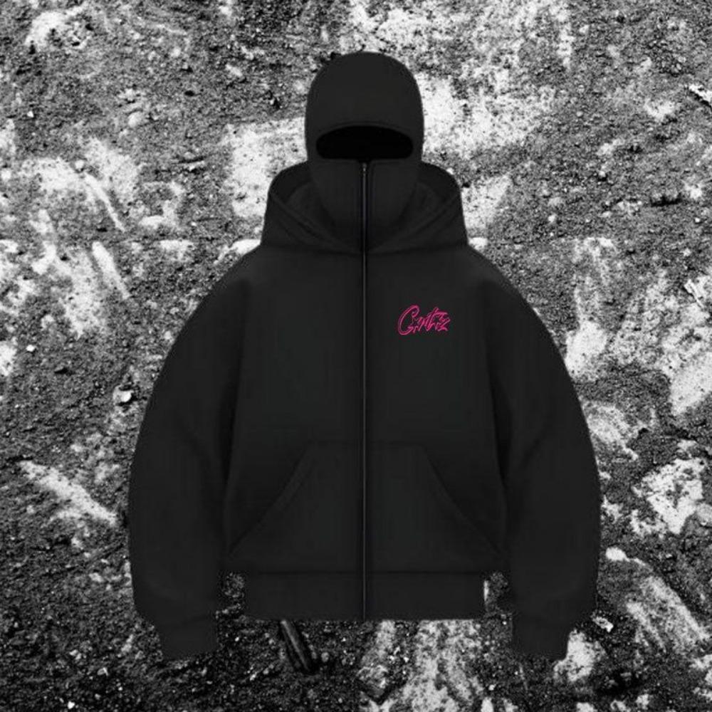 Мужская толстовка на молнии с маской, Зимняя теплая спортивная одежда на молнии, Спортивная одежда с очень большим капюшоном, Модная уличная одежда с двойным капюшоном