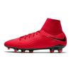 Nike Hypervenom Phelon 3 DF FG Высокие Прочные Легкие Футбольные Бутсы Мужские Футбольные Бутсы Красные Черные 917764-616