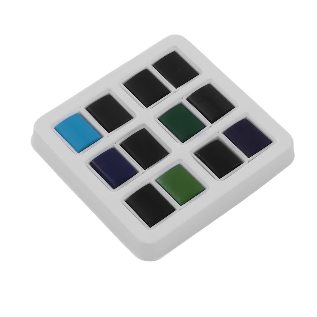 Набор из 12 акварельных красок темного цвета серии Ocean Forest, охрана окружающей среды