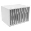 Vertical Desktop Sorter, 11 Slots Wooden Mail Organizer Vertical File Organizer, Construction Paper Storage Mailbox for Office