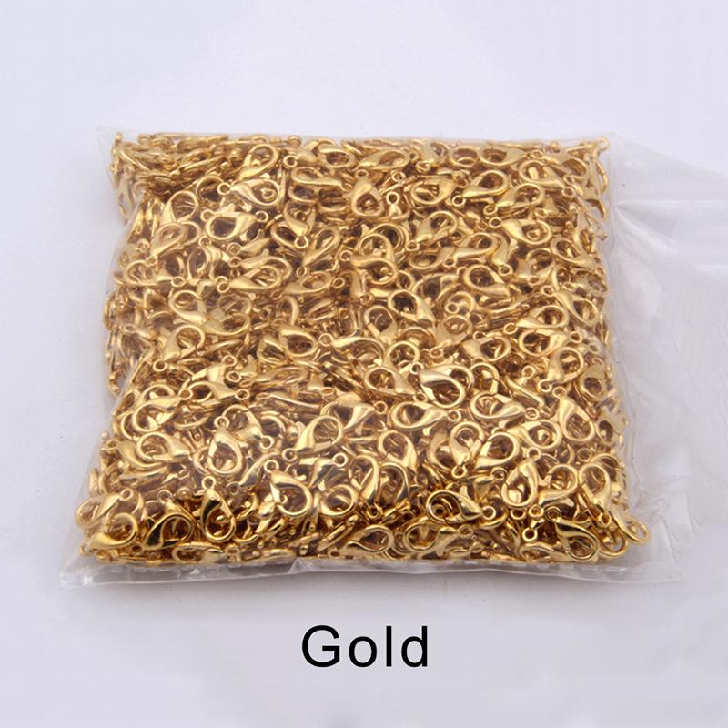 12 мм крючок с пряжкой из когтя лобстера для DIY ожерелья браслет ножной браслет изготовление ювелирных изделий ремесло крюк цепочка застежка крюк для ювелирных изделий посеребренный крючок для лобстера