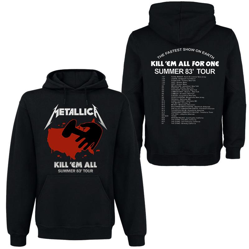 METALLICA Группа Рок Темный Ветер Худи Мужская Уличная Хип-Хоп Одежда Удобный Свитшот с Капюшоном Осень_Зима Личность Мужская Одежда