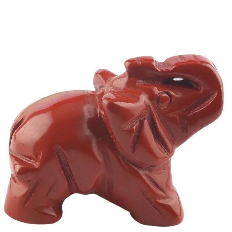 1 шт. Классический зеленый розовый нефритовый камень, приносящий удачу слону, статуэтка по фен-шуй, украшения для дома и офиса