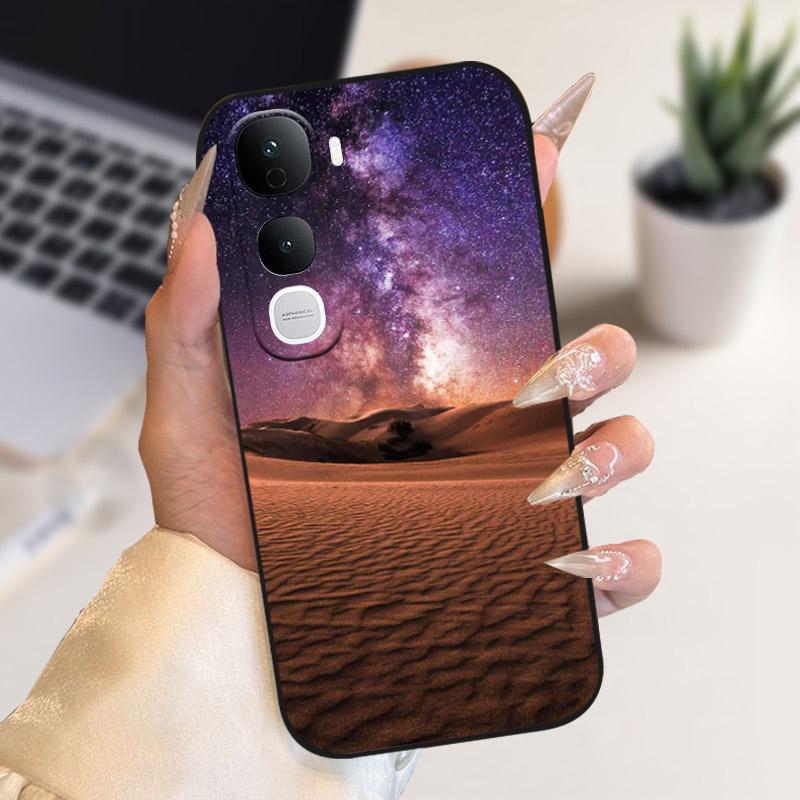 Для Vivo Y400 Pro Y400Pro 5G Чехол Стильный Мягкий ТПУ Силиконовый Задняя Крышка Бампер Для Vivo Y400 4G 5G Чехол для Телефона V2506 Защитный Чехол