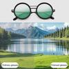 Солнцезащитные очки с регулируемой тонировкой для мужчин и женщин, защита от УФ-лучей, круглые поляризационные очки, ретро круглые очки с градиентными линзами