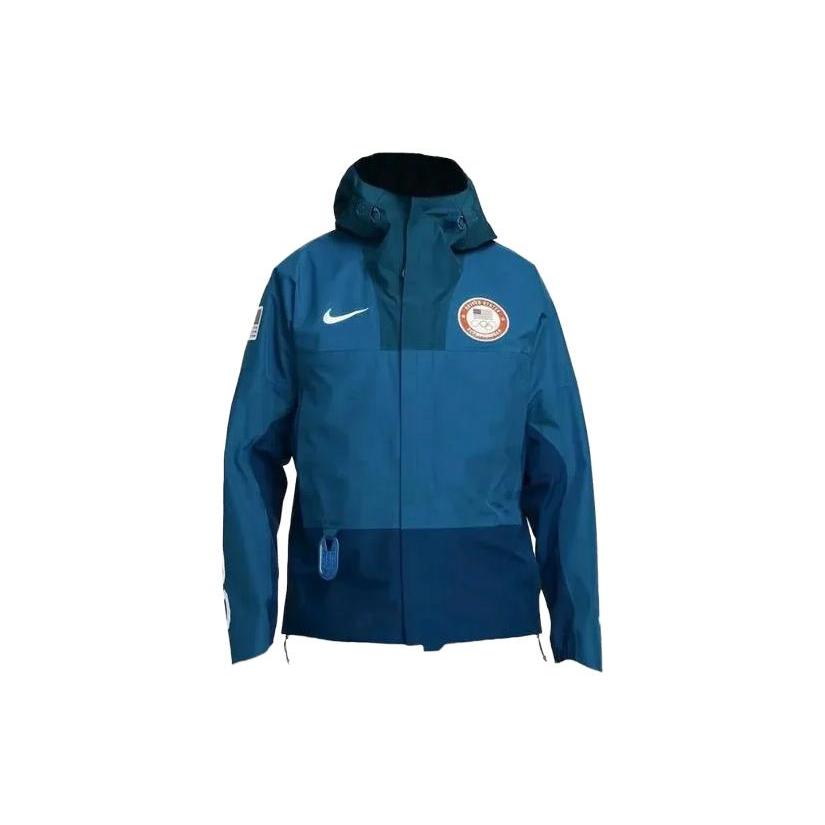Nike Куртки Мужские Синие С Капюшоном Умеренные Прочие DD8845-492