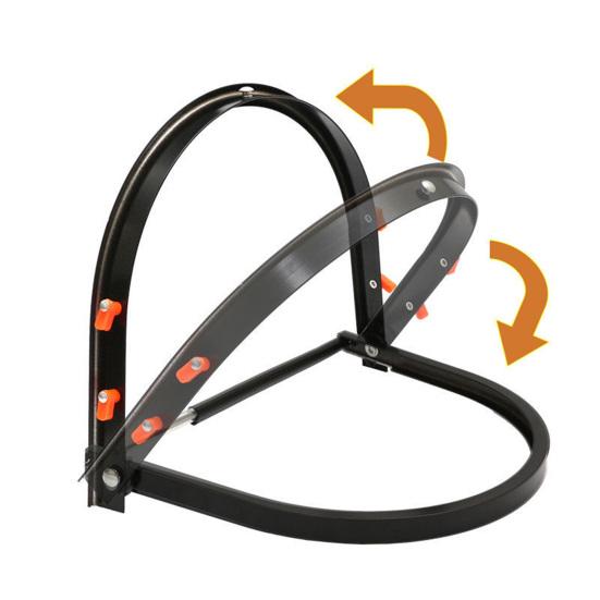 Защитная маска из стальной сетки с алюминиевой рамой, регулируемая, полностью покрывающая защитная маска от мусора