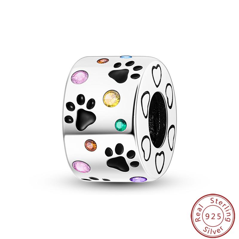 Милая серия «Кошка и собака» Медные шармы «Луна», «Бабочка», «Отпечаток лапы» 3 мм Сделай сам Изготовление изящных ювелирных изделий Подарки