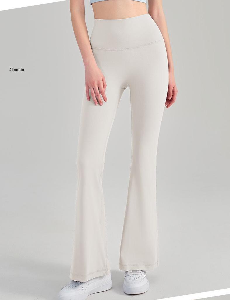 Молодежные брюки для йоги NS Nude Feeling с высокой талией и расклешенным низом для женщин – Подтягивающие бедра, плотно облегающие, идеально подходят для фитнеса и йоги