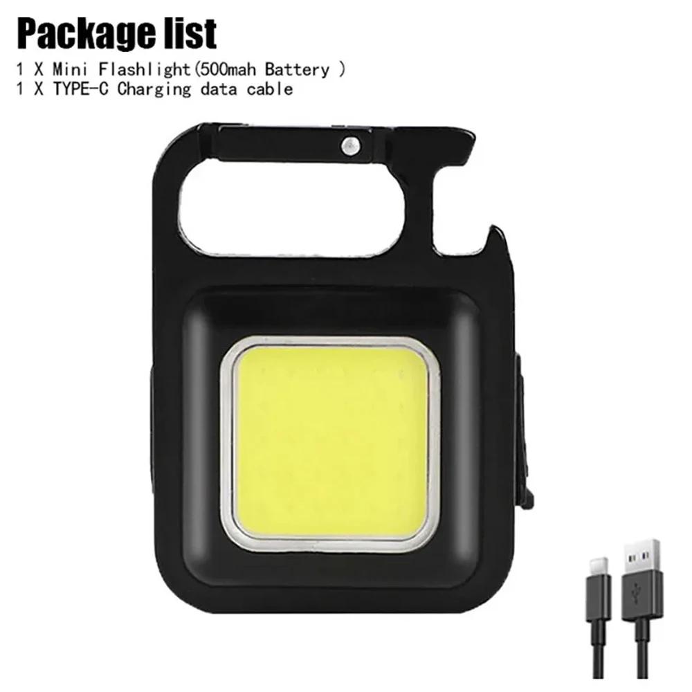 Work Rechargeable Light LED 4000MaH Portable Flashlight Magnetic Lamp 7 Modes With Hooks for Car Inspection Camping Lighting