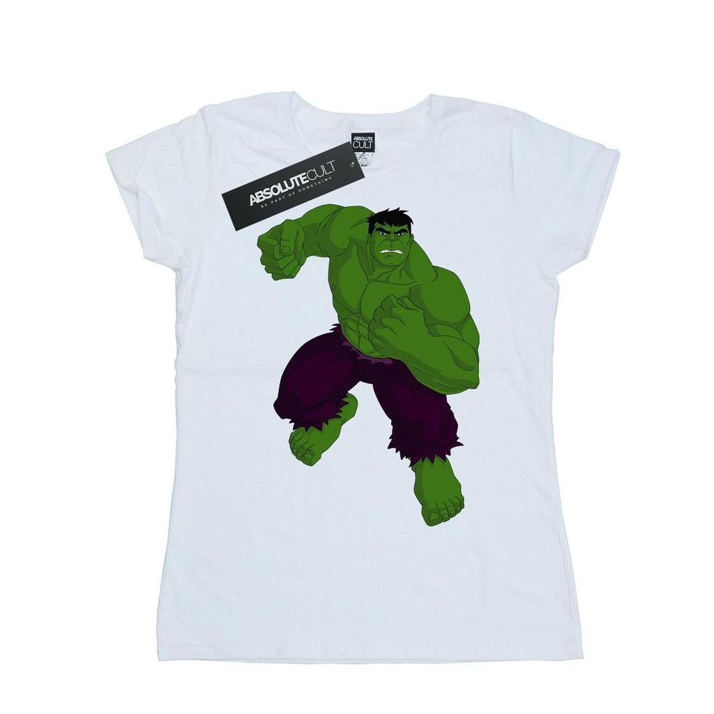 Marvel Womens/Ladies Hulk Pose Cotton T-Shirt