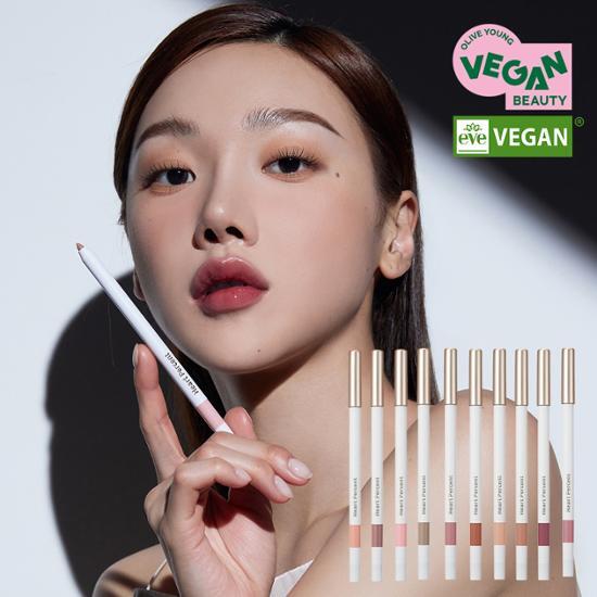 Heart Percent Dot On Mood Lip Pencil Slim 10colors