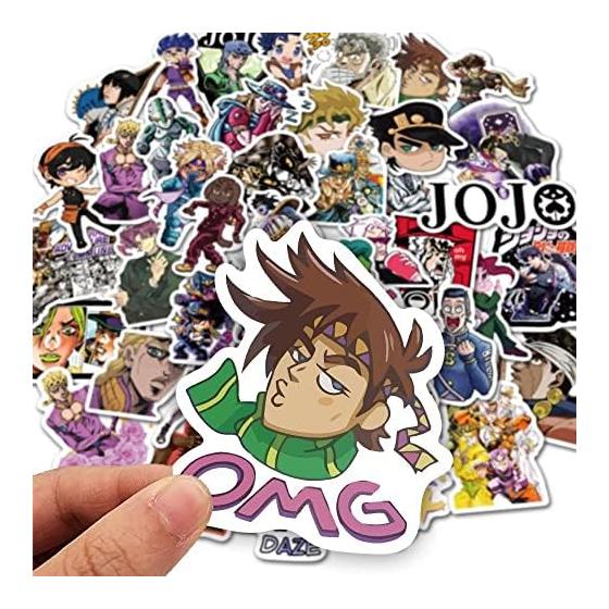 Для Набор Наклеек JoJo's Bizarre Adventure из 50 Штук Милые Аниме для JoJo's Bizarre Adventure Наклейка Водонепроницаемая Наклейка Милый Стильный Мультяшный DIY Наклейка