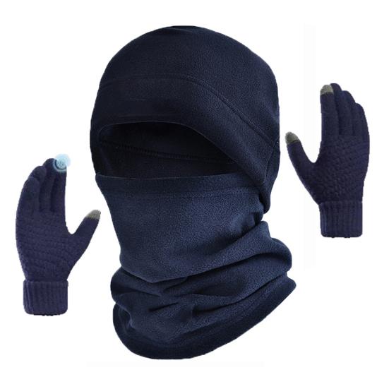 3 шт./компл. зимняя велосипедная шейная гетра шапка перчатки теплая холодная погода ветрозащитная для мужчин и женщин на открытом воздухе