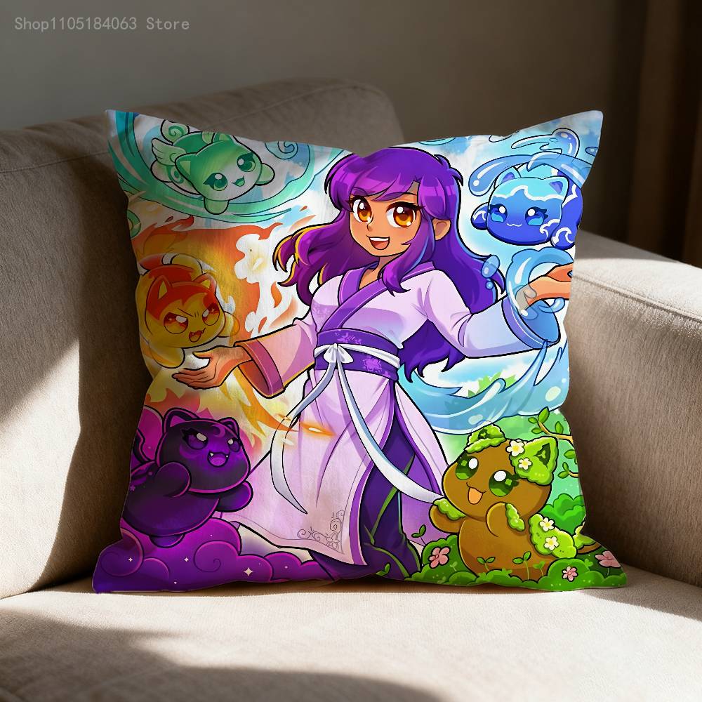 A-Aphmau Наволочка для декоративной подушки 45x45см 40x40см 55x55см 50x50см 30x30см Квадратная Наволочка для автомобильной подушки