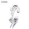 Lindon Classic Copper Alloy Zircon Ring Ladies Jewelry Wedding Promise Party Gift