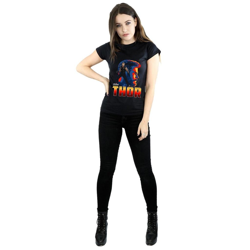 Marvel Womens/Ladies Avengers Infinity War Thor Character Cotton T-Shirt