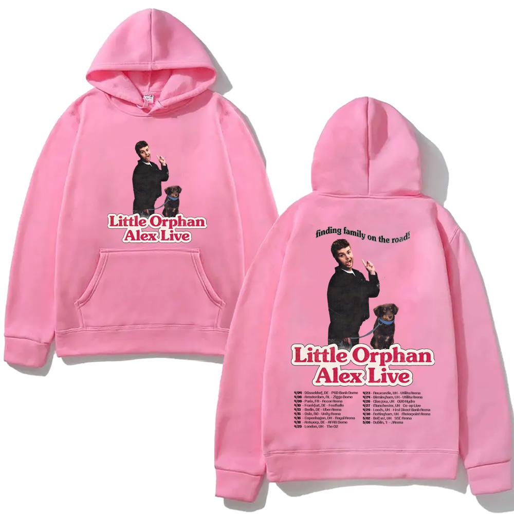 Alex Warren-2026 European Arena Tour Hoodie Casual High Quality Cartoon Print Sweatshirt with Hooded Fleece Comfortable Hoody