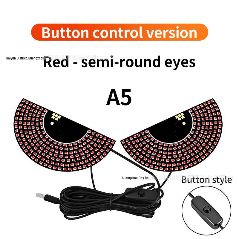 Cross-Border LED Rear Windshield Expression Light with Remote Control