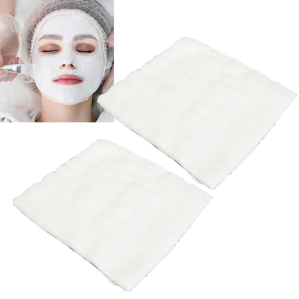 100pcs Beauty Gauze Disposable Skin Care Gauze Strong Absorption Breathable Pure Cotton Gauze for Sp