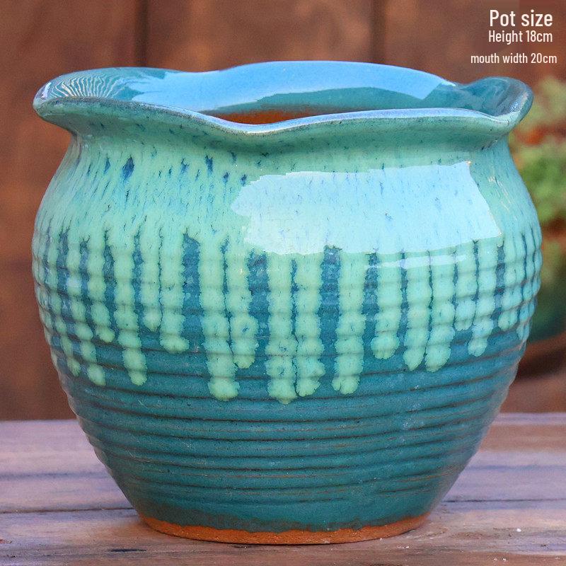 Специальное предложение: Высокий ретро-керамический цветочный горшок для суккулентов или зеленого редиса