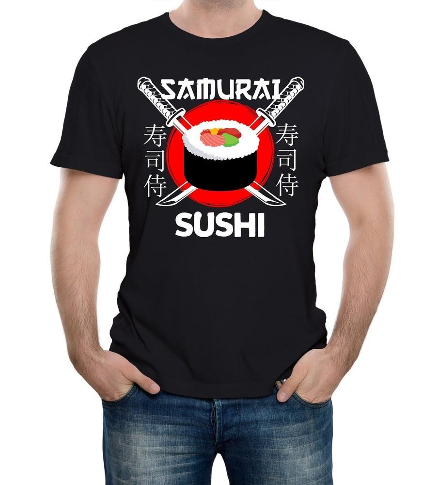 Samurai Sushi Japanese Restaurant Men's T-Shirt Japan Fish Food Tokyo Cool