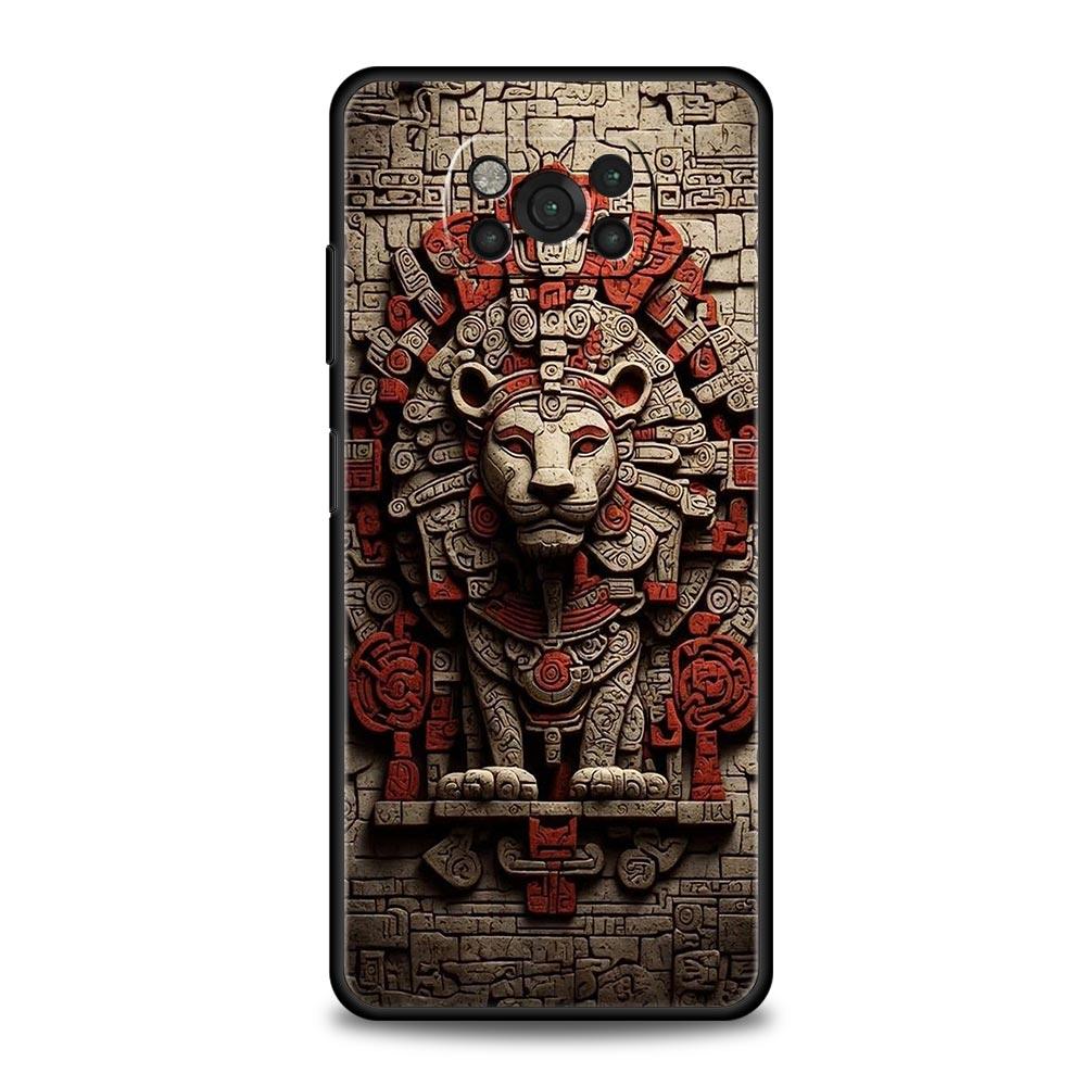 Vintage Totem Painting Phone Case for Xiaomi Poco F7 F6 F5 F4 F3 X6 X5 X4 X3 NFC F7 Ultra M4 C51 C55 GT 5G Soft TPU Cover Capas