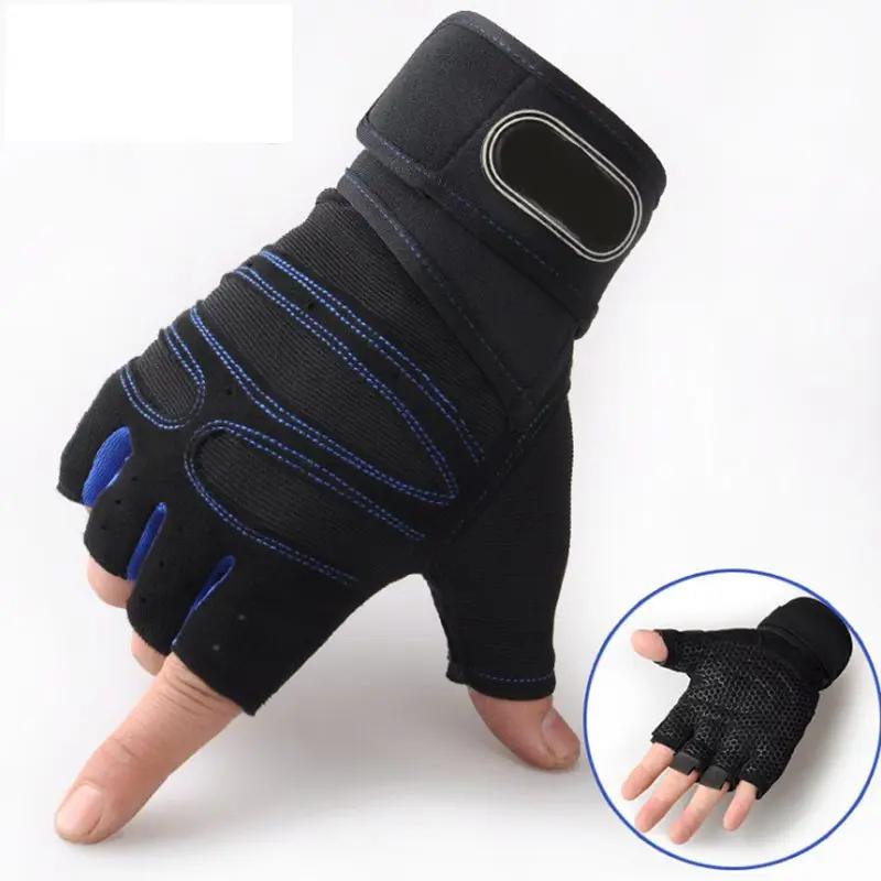 Half Finger Cycling Gloves Bicycle Motorcyclist Gloves Gym Training Fitness Weightlifting Sport Fingerless Women Men Sport Glove