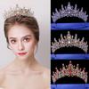 Crystal Crown Wedding Dress Crown Birthday Adult Ceremony Performance All-Match Crystal Crown Hair Accessories