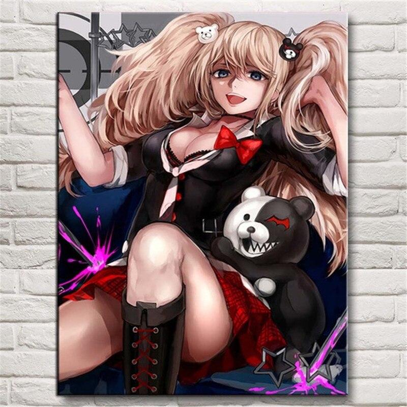 Алмазная картина «Отчаянная девушка» Джунко Эносима аниме «сделай сам» Алмазная вышивка крестиком мозаика ручной работы Декор для гостиной для девочек