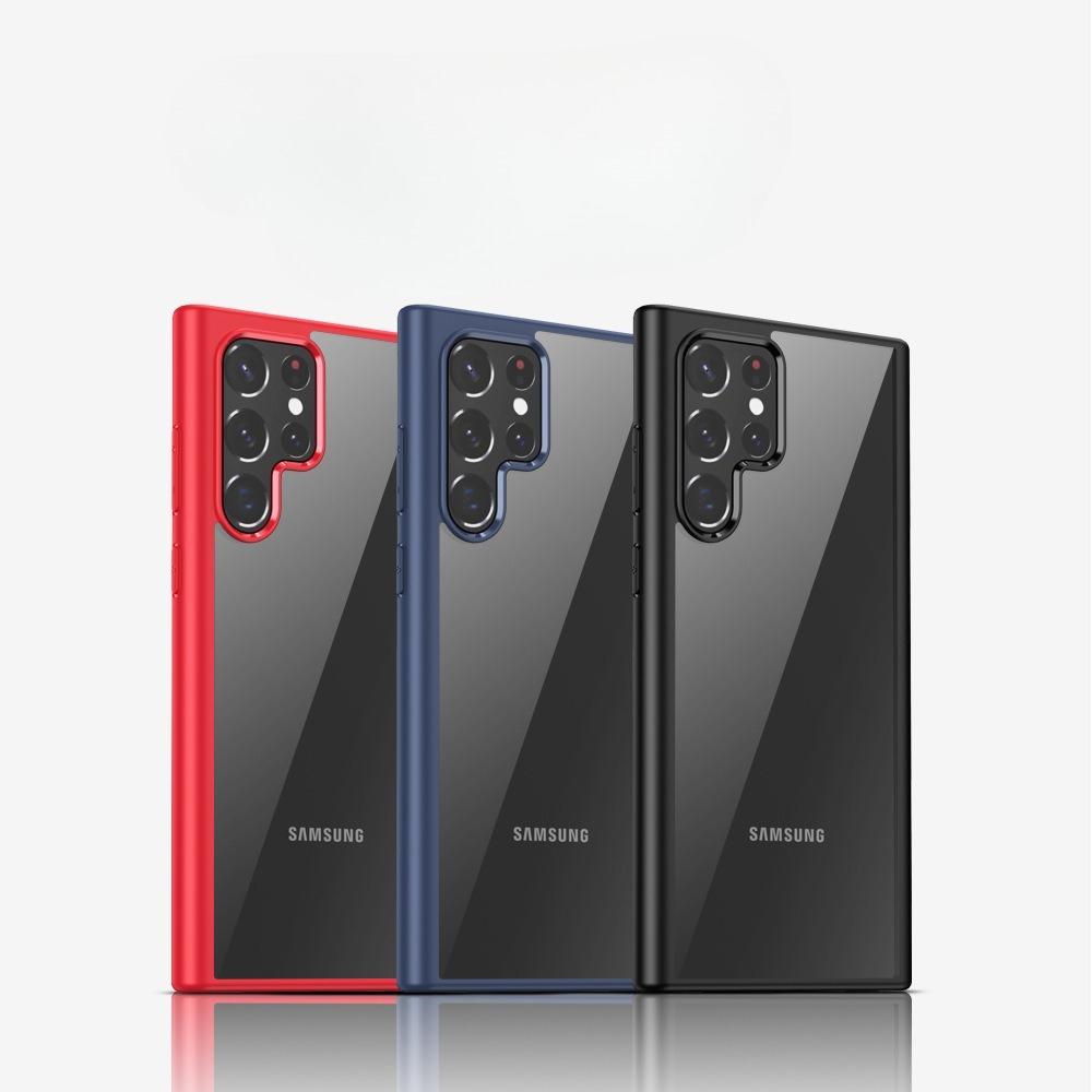 Подходит для чехла для мобильного телефона Samsung S22ultra Прозрачный Противоударный Чехол для Galaxy S22plus Защитный чехол S22 Чехол Противоскользящий