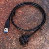IP67 Водонепроницаемый USB3.0 Женский Мужской 1M 5Gbps Передача Данных Панельное Крепление Адаптеры Медные Контакты Данные Питание USB Авиационный Разъем