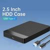 2,5-дюймовый корпус SSD SATA для USB 3.1, мобильный корпус жесткого диска для жесткого диска типа USB-C, поддержка твердотельного накопителя, емкость жесткого диска до 6 ТБ