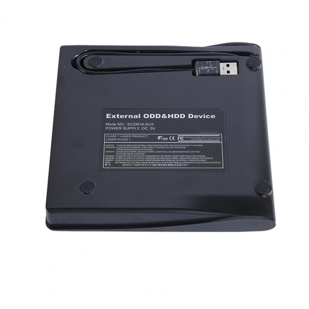 Новый привод CD-ROM USB 3.0 с низким уровнем шума ABS компьютерный внешний привод ROM для ноутбука скорость чтения 8X DVD-ROM 24X CD-ROM