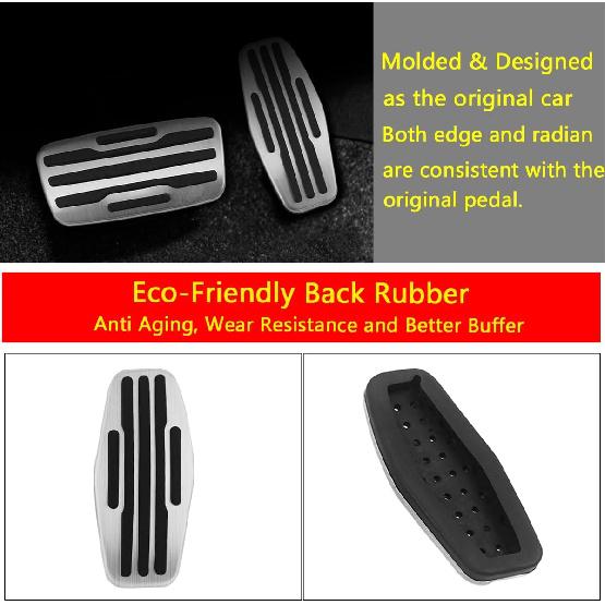 Car Brake and Gas Pedal Covers Compatible for Chevrolet Silverado 1500 2500 3500 -2025, Compatible for GMC Sierra Yukon Truck Accessories -2025, Anti