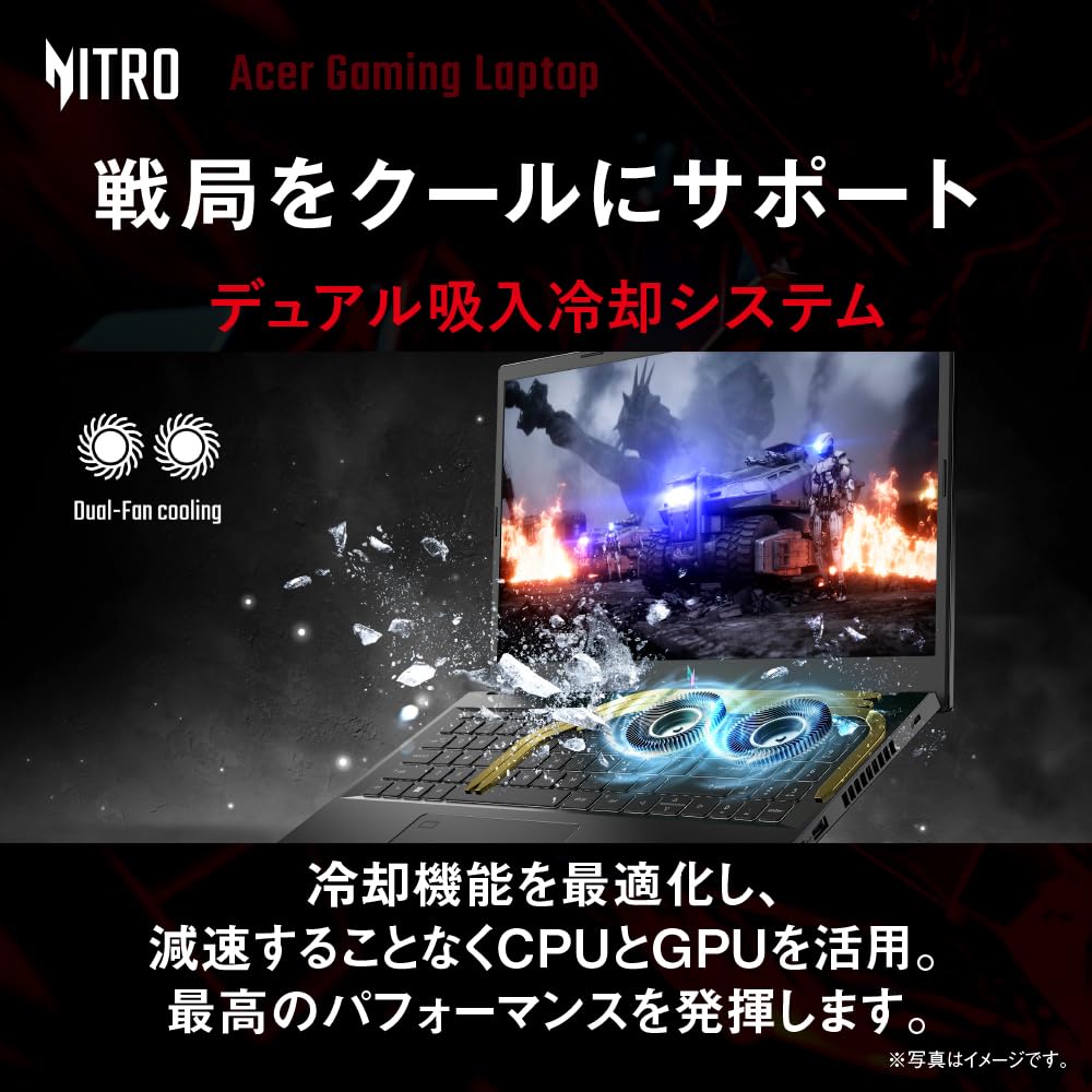 Игровой ноутбук Acer Nitro V 15 GeForce RTX 4050 Ноутбук GPU дюймов Core i7 16 ГБ Память 1 ТБ SSD Full HD 144 Гц IPS Windows 11 Домашняя 15.6 ANV15-51-F76Z45