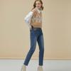Bang Bang Women S Semi Boyfit elaStic waiSt Denim 1 Of 3