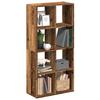 VidaXL Room Divider Shelf Old Wood 69.5x29x137.5 Cm, Shelf, Bookcase, Storage Shelf, 858028