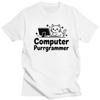 Мужская футболка с принтом "Purrgrammer" - милый кот-программист, короткий рукав, уличный стиль, 100% хлопок, приталенная