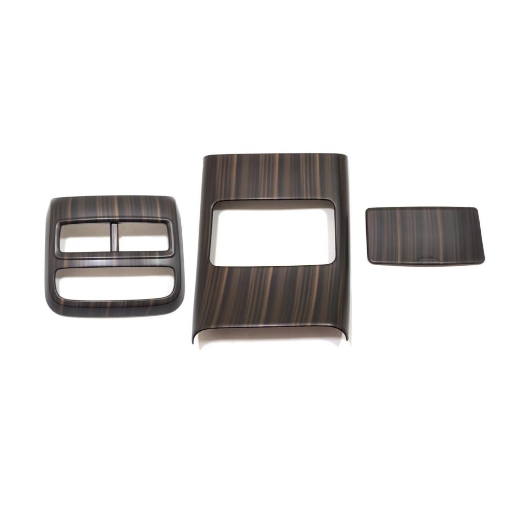 ABS Carbon Fiber Rear Seat Air Condition Outlet Cover Anti Kick Frame Trim Decoration Accessories For BYD Seal EV 2022 2023 2024