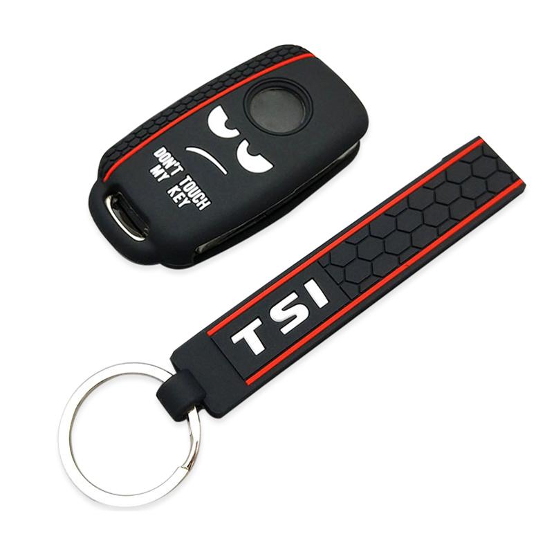 Защитный чехол для автомобильного ключа для Volkswagen Polo Passat B5 Golf 4 5 6 MK5 MK6 Eos Bora Beetle TSI, новый дизайн, силиконовый чехол
